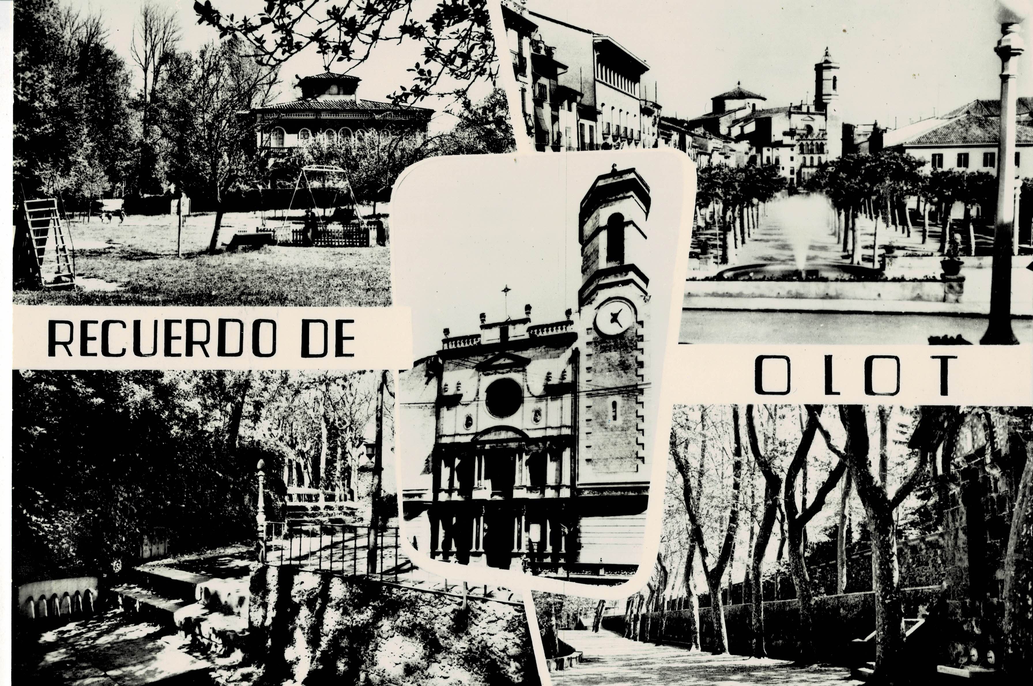POSTAL MODERNA DE CATALUÑA. OLOT. DIVERSAS VISTAS