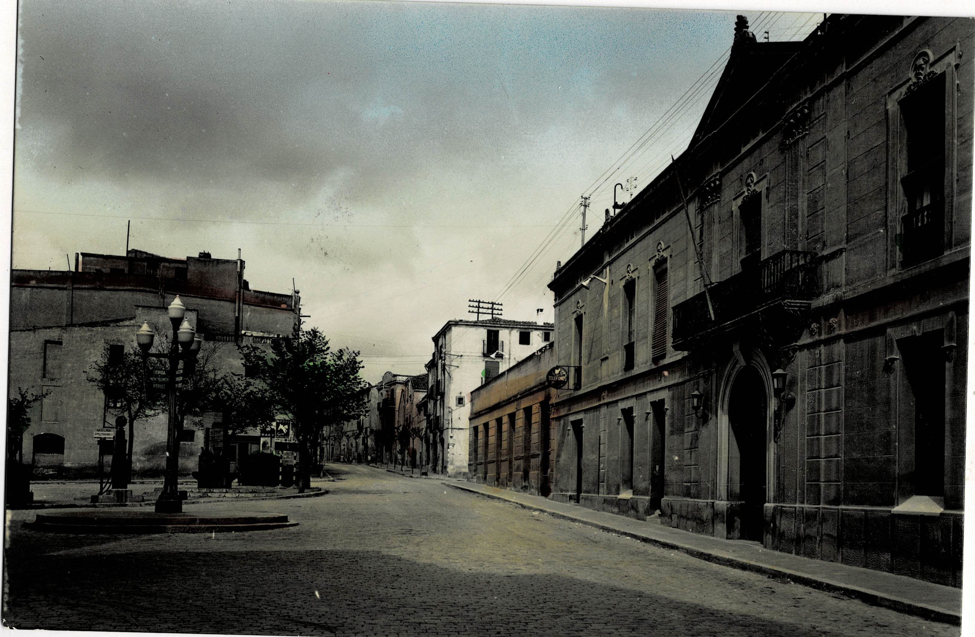 POSTAL MODERNA DE CATALUÑA. VALLS. BANCO DE VALLS Y FONT DE LA MANCHA