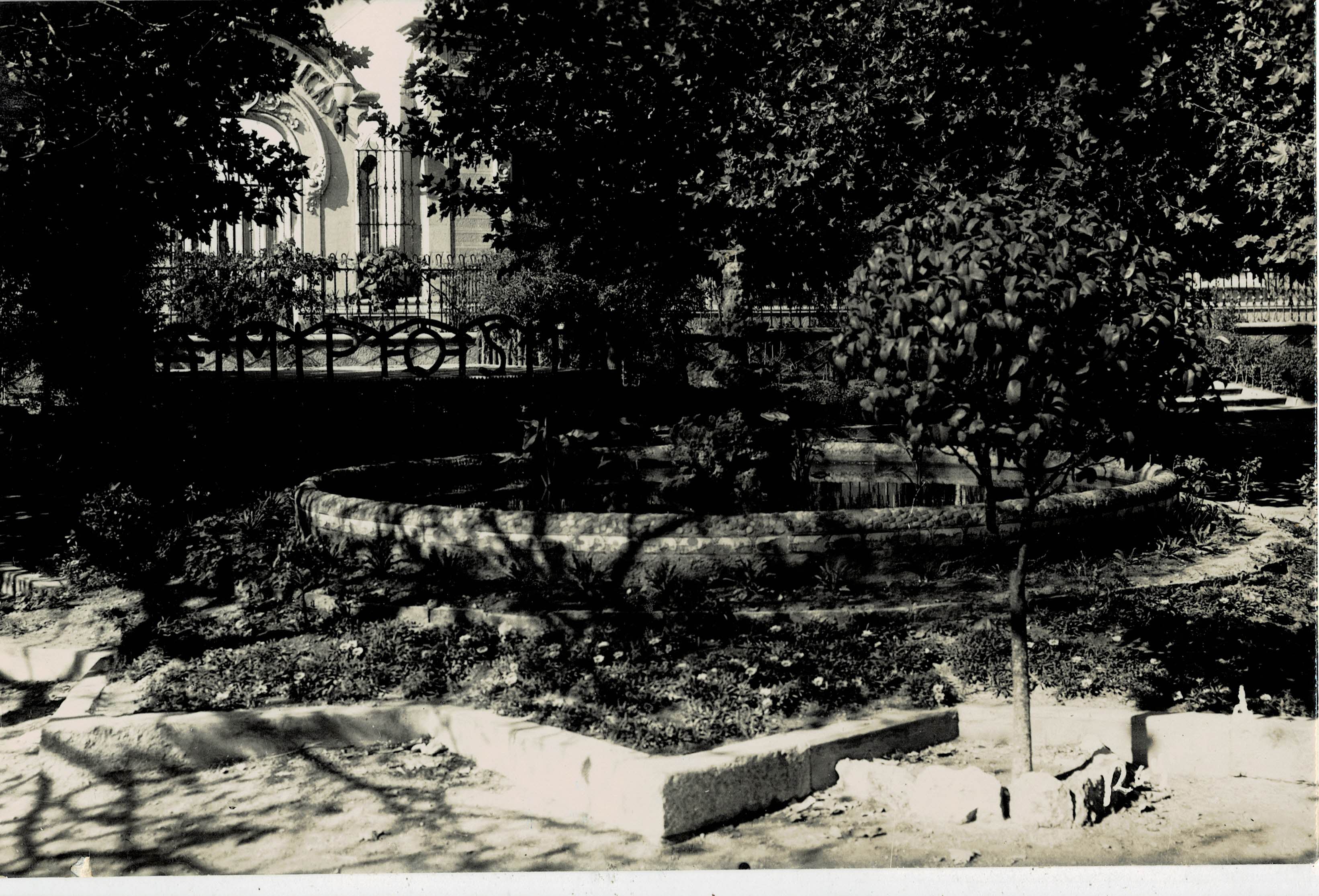 POSTAL MODERNA DE CATALUÑA. AMPOSTA. SURTIDORES DEL JARDIN PUBLICO