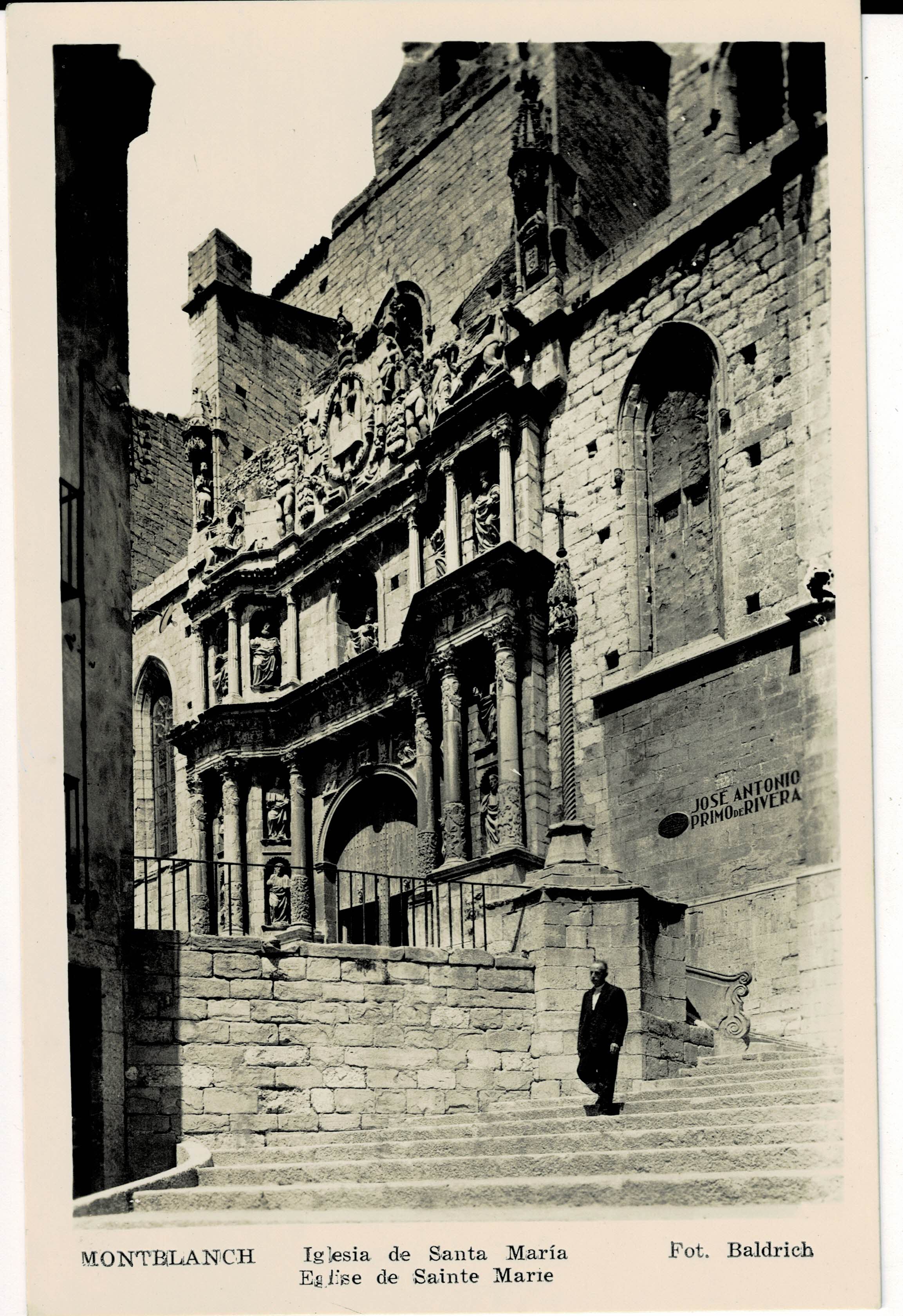 POSTAL MODERNA DE CATALUÑA. MONTBLANCH. IGLESIA DE SANTA MARIA