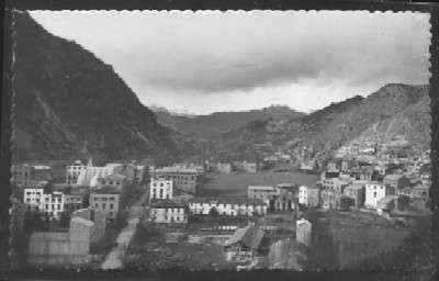 POSTAL DE LERIDA - PONT DE SUERT - VISTA PARCIAL Y NUEVO ENSANCHE