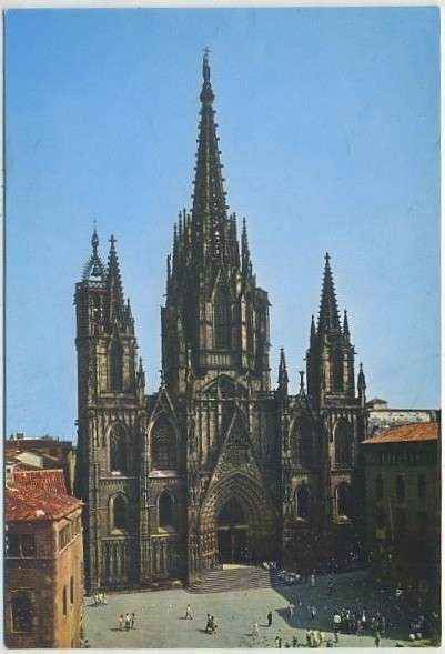 POSTAL DE BARCELONA - CATEDRALES DE ESPAÑA. CATEDRAL DE BARCELONA Nº 46