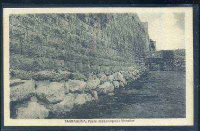 POSTAL ANTIGUA DE TARRAGONA. PASEO ARQUEOLÓGICO. MURALLAS