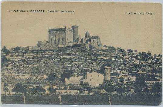 POSTAL ANTIGUA DE BARCELONA. PLA DEL LLOBREGAT. CASTELL DE FAELS