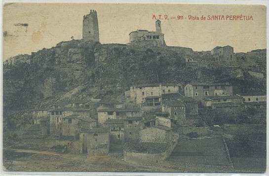 POSTAL ANTIGUA DE BARCELONA. VISTA DE SANTA PERPETURA Nº 911