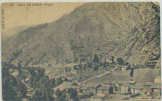 POSTAL ANTIGUA DE GIRONA. VALL DE RIBES Nº 165
