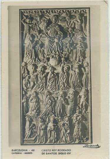 POSTAL ANTIGUA DE BARCELONA. Nº 46 CRISTO REY RODEADO