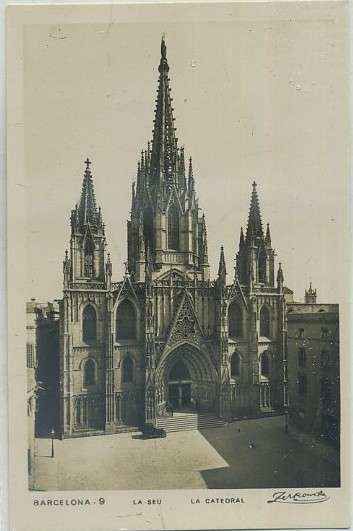 POSTAL ANTIGUA DE BARCELONA. Nº 9 LA SEU. LA CATEDRAL