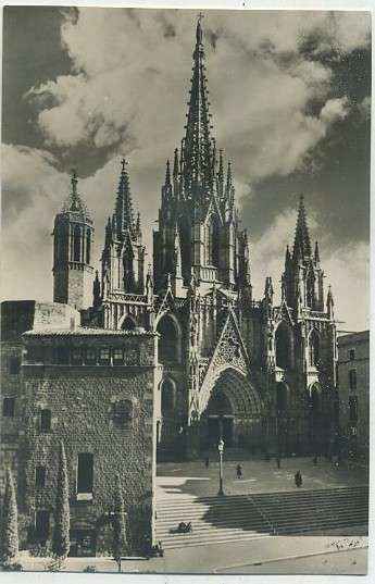 POSTAL DE BARCELONA. SERIE 1 Nº 4 BASILICA CATEDRAL