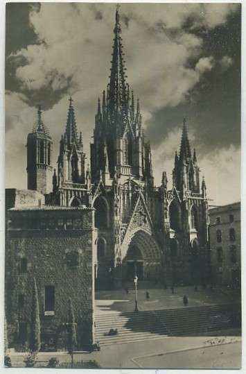 POSTAL DE BARCELONA. SERIE 1 Nº 4 BASILICA CATEDRAL