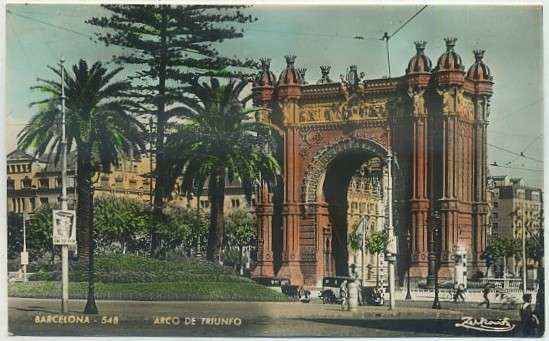 POSTAL DE BARCELONA. Nº 548 ARCO DEL TRIUNFO