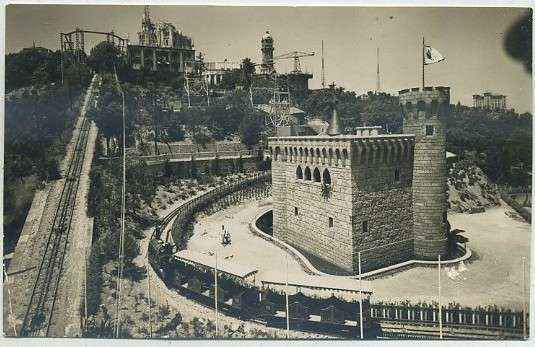POSTAL DE BARCELONA. EL TIBIDABO. VISTA GENERAL.