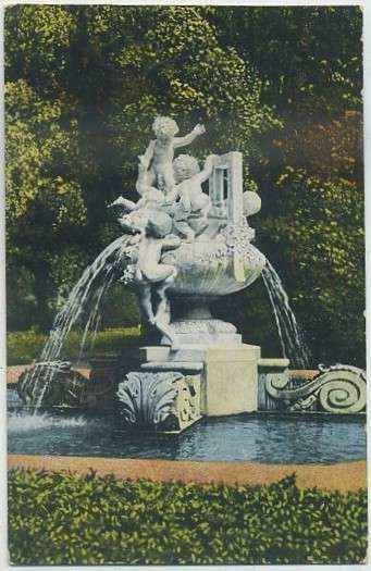 POSTAL ANTIGUA DE BARCELONA. PARQUE. JARRON ARTISTICO