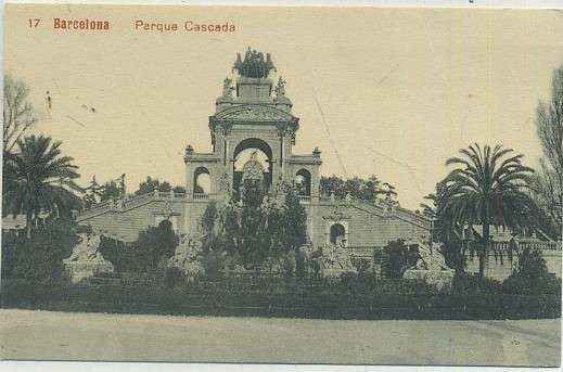 POSTAL ANTIGUA DE BARCELONA. Nº 17 PARQUE CASCADA