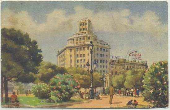 POSTAL DE BARCELONA. PLAZA CATALUÑA