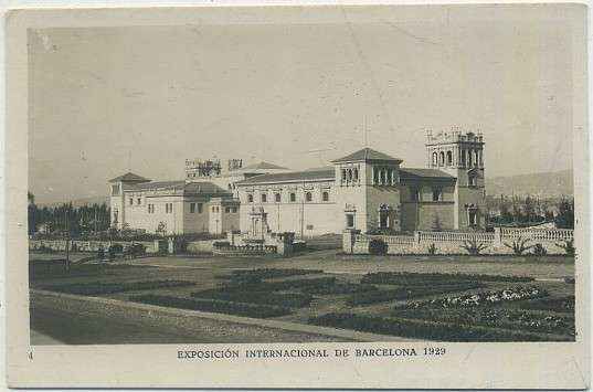 POSTAL ANTIGUA DE BARCELONA. EXPOSICION DE 1929. Nº 4. PABELLON DEL ESTADO
