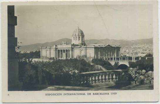 POSTAL ANTIGUA DE BARCELONA. EXPOSICION DE 1929. Nº 8. PALACIO DE INDUSTRIAS QUIMICAS