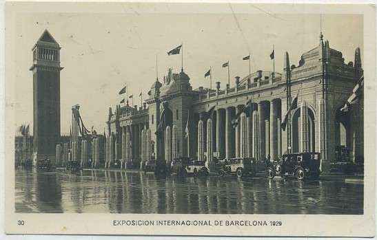 POSTAL ANTIGUA DE BARCELONA. EXPOSICION DE 1929. Nº 30. PALACIO DE COMUNICACIONES