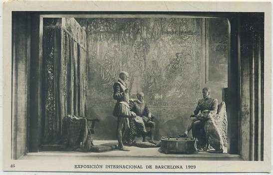POSTAL ANTIGUA DE BARCELONA. EXPOSICION DE 1929. Nº 46. PAL. NACIONAL. DUQUE DE ALBA