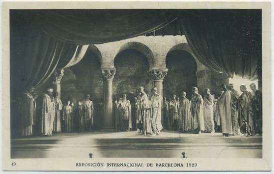 POSTAL ANTIGUA DE BARCELONA. EXPOSICION DE 1929. Nº 49. IGLESIA DE SAN JUAN DE BAÑOS