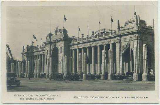 POSTAL ANTIGUA DE BARCELONA. EXPOSICION DE 1929. PALACIO DE COMUNICACIONES
