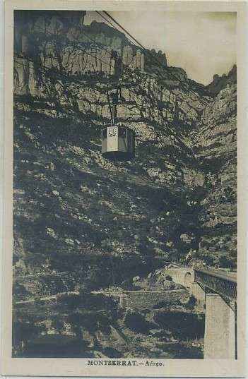POSTAL BARCELONA. MONTSERRAT AEREO