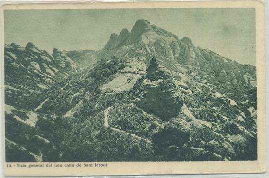 POSTAL BARCELONA. VISTA GENERAL DEL NOU CAMI DE SANT JERONI Nº 10