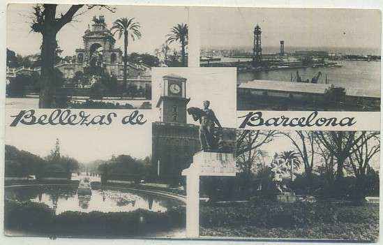 POSTAL DE BARCELONA. BELLEZAS DE LA CIUDAD