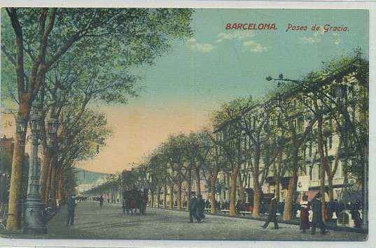 POSTAL ANTIGUA DE BARCELONA. PASEO DE GRACIA Nº 18