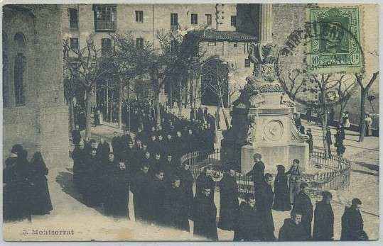 POSTAL ANTIGUA DE BARCELONA. MONTSERRAT Nº 5