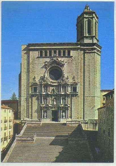 POSTAL DE GERONA. CATEDRAL Nº 28. PUBLICITARIA