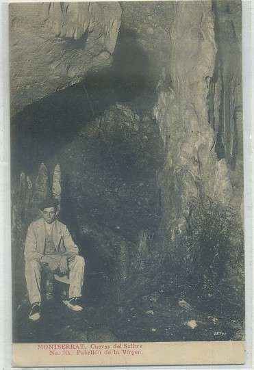 POSTAL ANTIGUA DE BARCELONA. MONTSERRAT. CUEVAS DEL SALITRE. PABELLON DE LA VIRGEN Nº 10