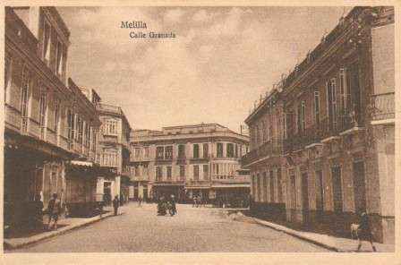 POSTAL ANTIGUA DE MELILLA. CALLE GRANADA.
