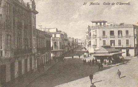 POSTAL ANTIGUA DE MELILLA. CALLE O´DONELL.