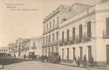 POSTAL ANTIGUA DE MELILLA. CALLE DEL GENERAL PAREJA