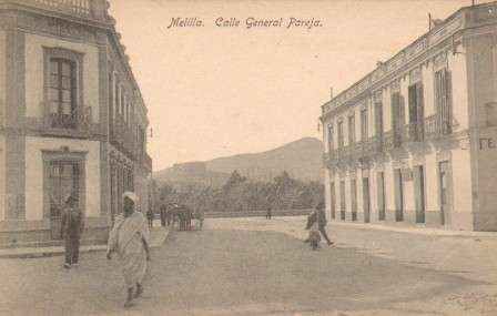 POSTAL ANTIGUA DE MELILLA. CALLE DEL GENERAL PAREJA