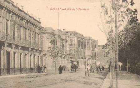 POSTAL ANTIGUA DE MELILLA. CALLE DE SOTOMAYOR.