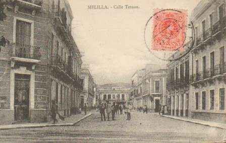 POSTAL ANTIGUA DE MELILLA. CALLE TETUAN.