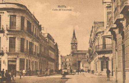 POSTAL ANTIGUA DE MELILLA. CALLE DE CANALEJAS.