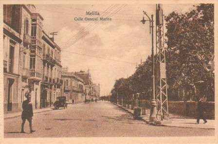 POSTAL ANTIGUA DE MELILLA. CALLE GENERAL MARINA