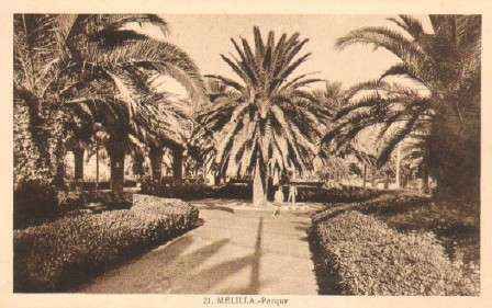 POSTAL DE MELILLA. PARQUE.