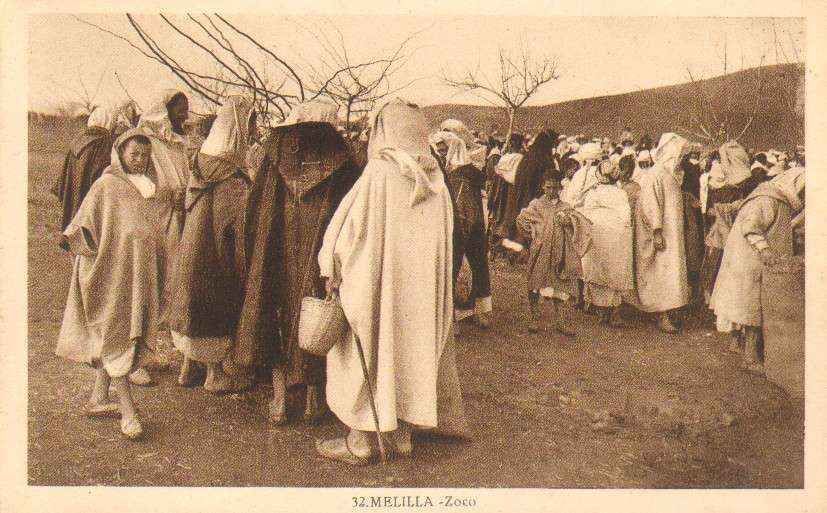POSTAL DE MELILLA. ZOCO.