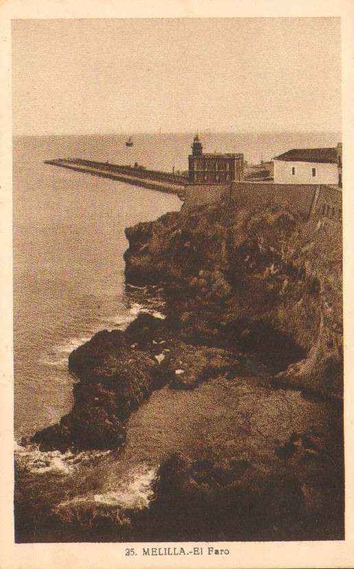 POSTAL DE MELILLA. EL FARO.