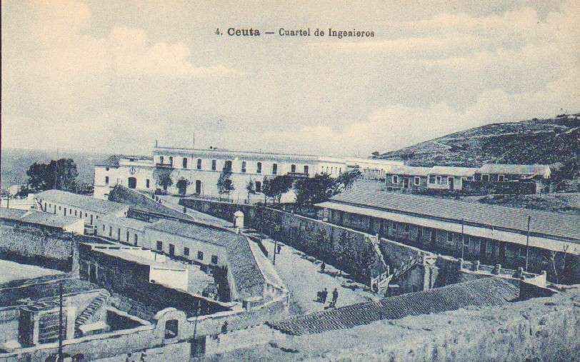 POSTAL ANTIGUA DE CEUTA. Nº 4. CUARTEL DE INGENIEROS.