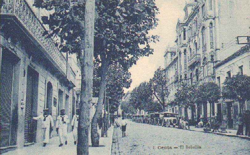 POSTAL ANTIGUA DE CEUTA. Nº 2. EL REBELLIN.