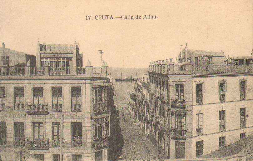 POSTAL ANTIGUA DE CEUTA. Nº 17. CALLE ALFAU.
