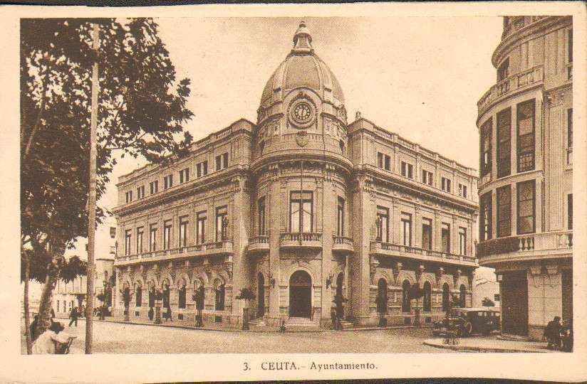 POSTAL ANTIGUA DE CEUTA. Nº 3. AYUNTAMIENTO.