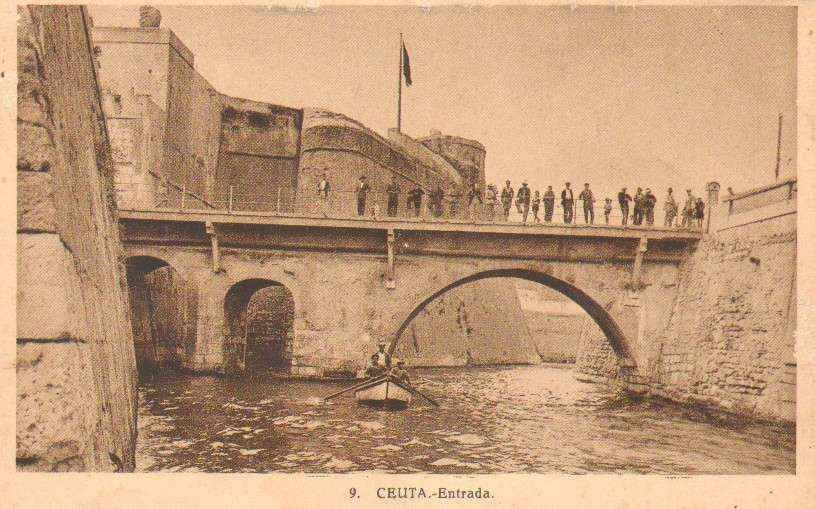 POSTAL ANTIGUA DE CEUTA. Nº 9. ENTRADA.