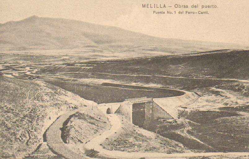POSTAL ANTIGUA DE MELILLA. Nº 7. OBRAS DEL PUERTO.