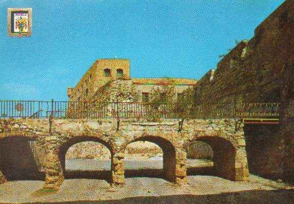 POSTAL DE MELILLA. Nº 37. PUENTE ELEVADIZO DEL FOSO DE HORNABEQUE.
